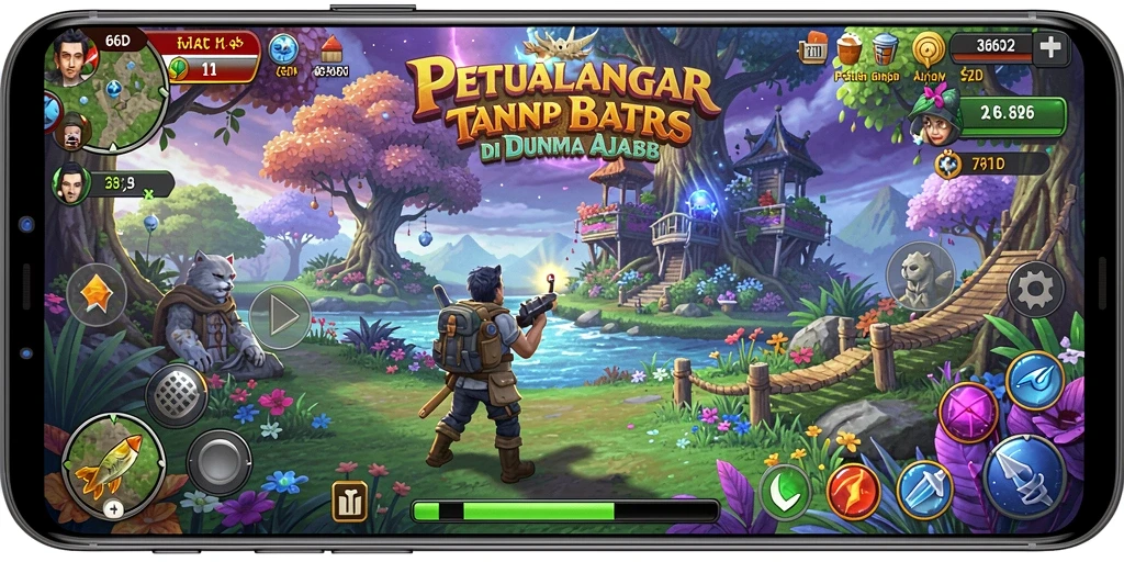 Gameplay menakjubkan dengan petualangan di dunia yang menakjubkan.