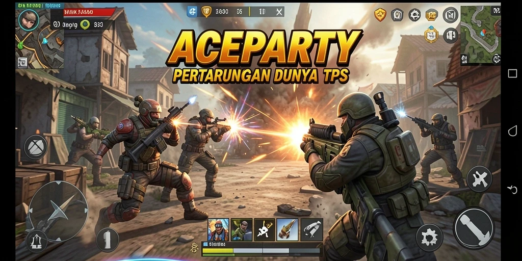 Tampilan seru dari gameplay <strong>ACEPARTY</strong> yang penuh aksi dan strategi.