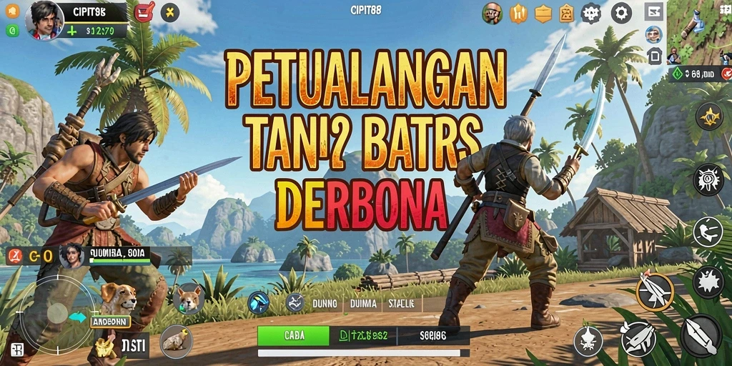 Screenshot menunjukkan petualangan seru dalam dunia terbuka CIPIT88.