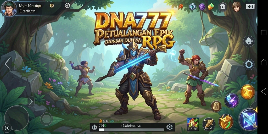 Screenshot utama <strong>DNA777</strong> menampilkan aksi RPG yang mendebarkan.