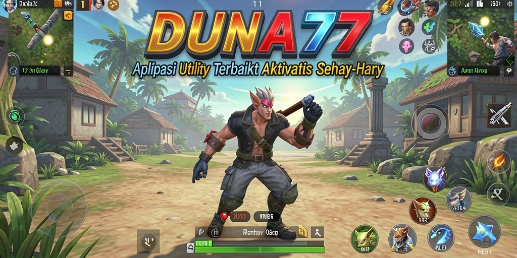Screenshot dari fitur utama DUNIA77 yang mempermudah pengguna.
