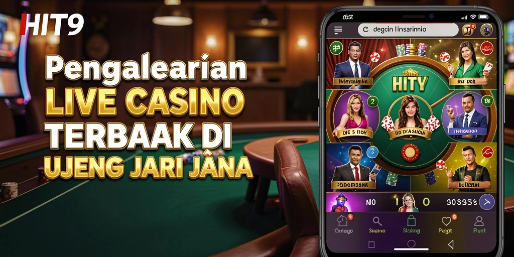 Tampilan gameplay Live Casino HIT9 yang seru dan interaktif.