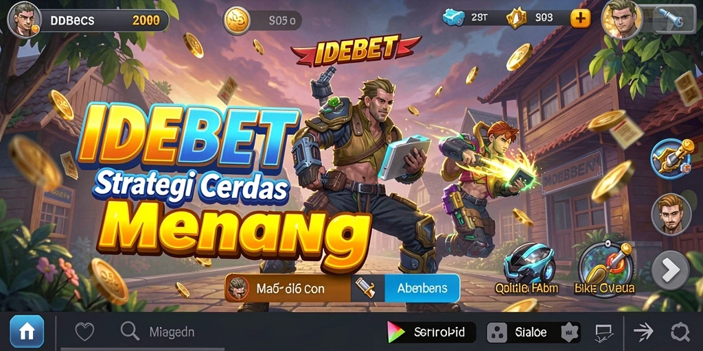 Tampilan gameplay IDEBET yang menampilkan strategi di medan perang.
