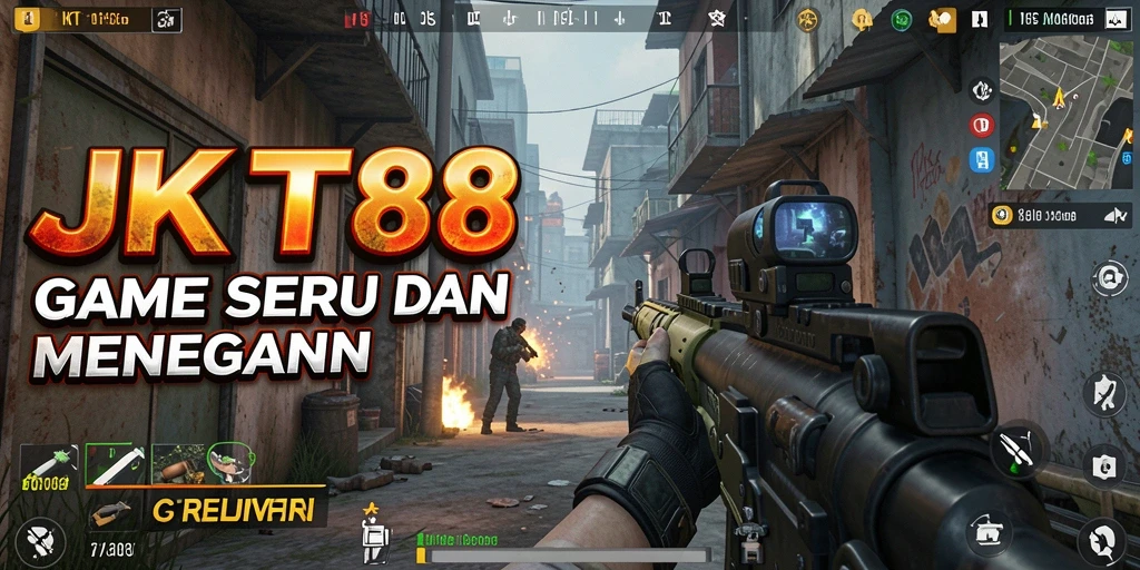 Gameplay JKT88 yang intens di tengah pertempuran seru.
