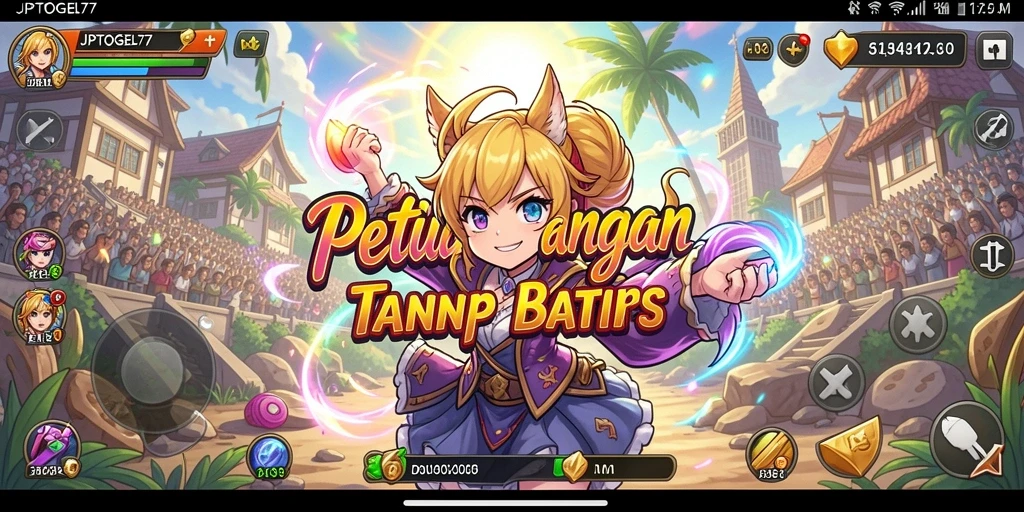 Tampilan seru dari gameplay JPTOGEL77 yang penuh warna.