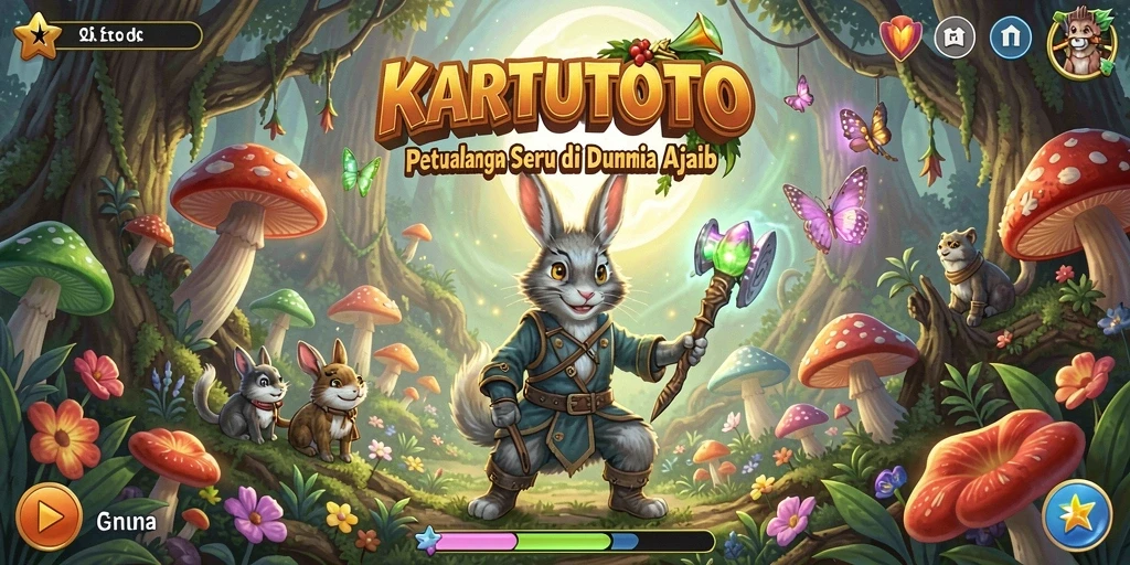 Tangkapan layar KARTUTOTO menampilkan gameplay petualangan yang dinamis.