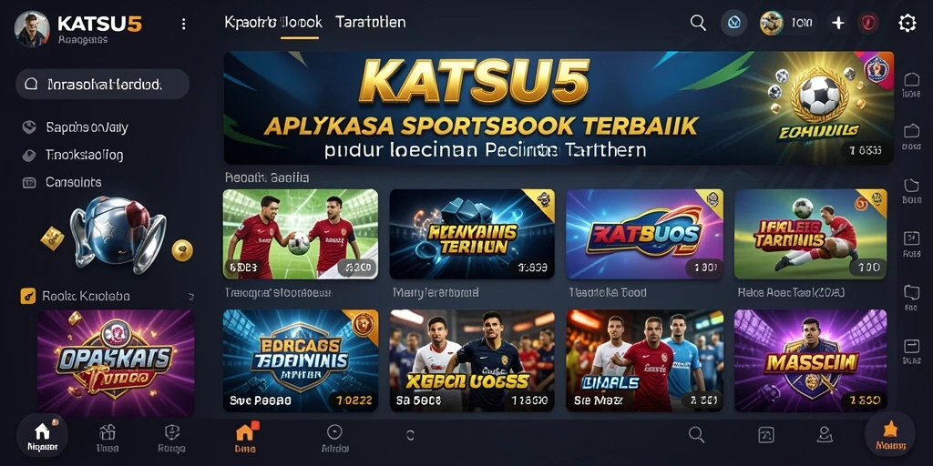 Screenshot KATSU5 menunjukkan antarmuka taruhan yang menarik dan interaktif.
