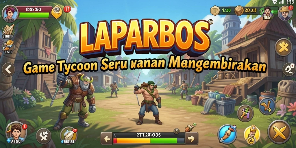 Tampilan gameplay LAPARBOS yang mendebarkan dan penuh strategi.