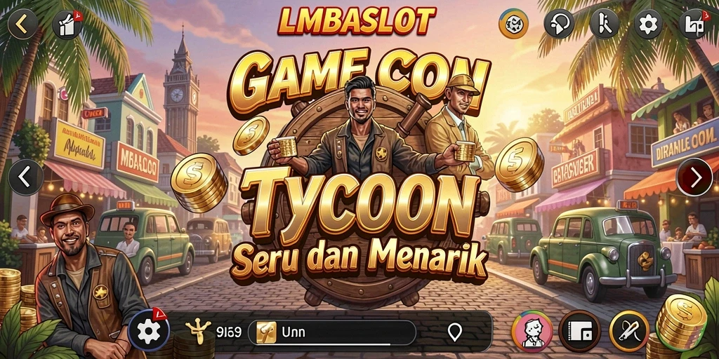 Screenshot gameplay LMBASLOT dengan elemen Tycoon yang menarik.