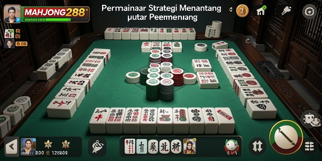Screeenshot gameplay MAHJONG288 yang mendebarkan dengan strategi yang kompleks.