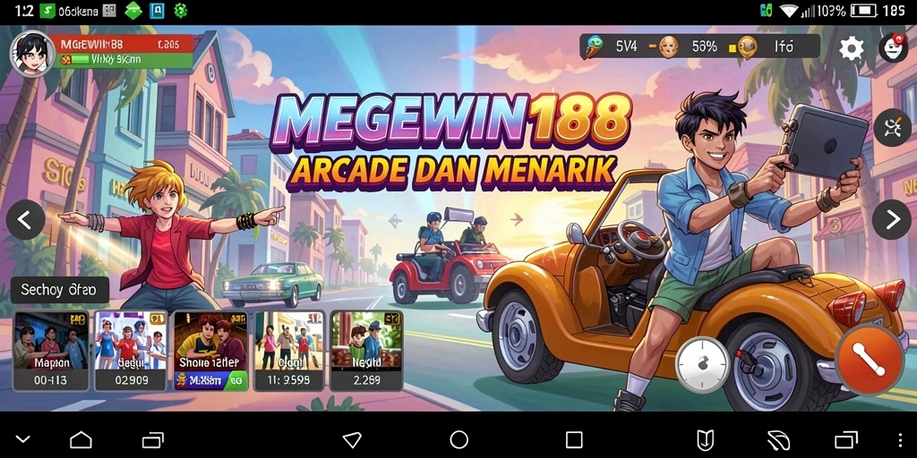 Tampilan gameplay MEGEWIN188 yang seru dan menantang.