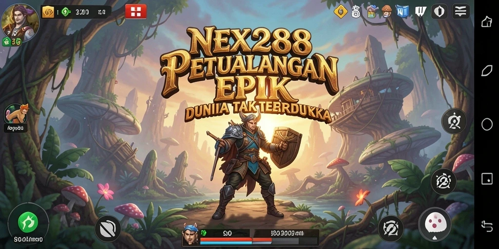 Screeshot NEX288 menampilkan aksi mendebarkan di dalam permainan petualangan.