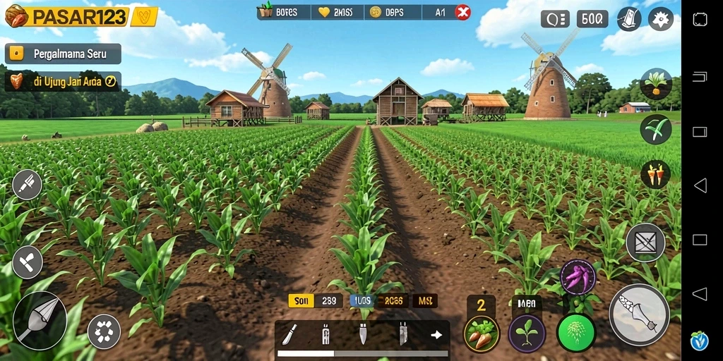 Screenshot gameplay PASAR123 dengan grafis yang menakjubkan.