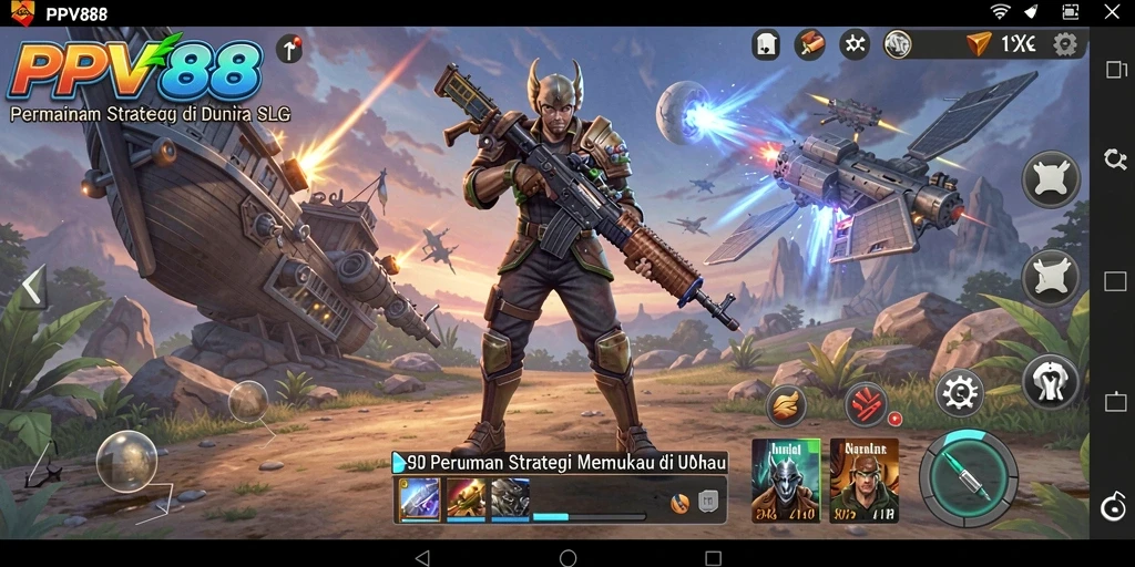 Screenshot gameplay PPV88 yang menunjukkan aksi perang yang mendebarkan.