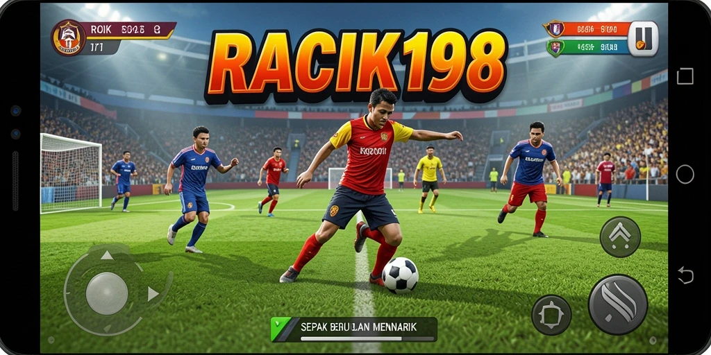 Tampilan permainan sepak bola yang mendebarkan di RACIK198.