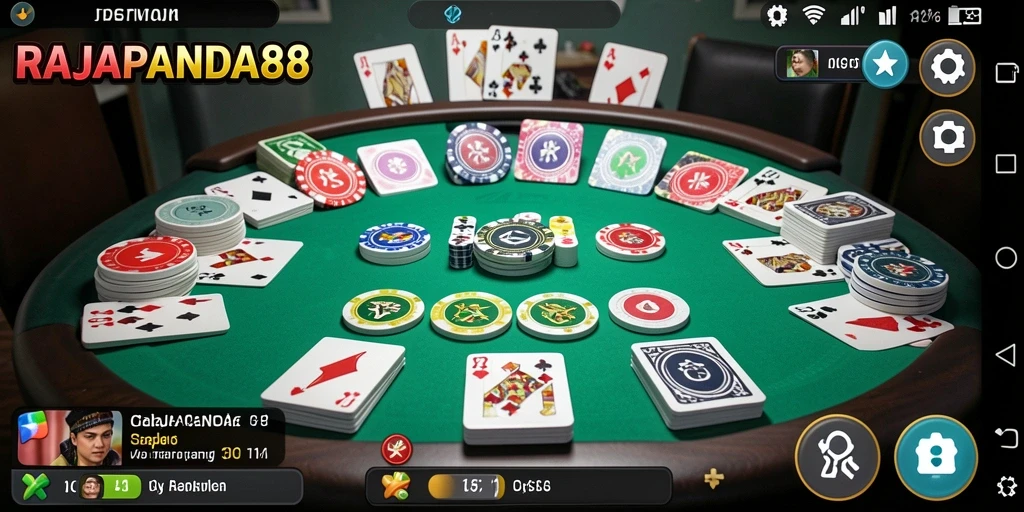 Screenshot dari gameplay seru RAJAPANDA88 yang menunjukkan tantangan Gaple.