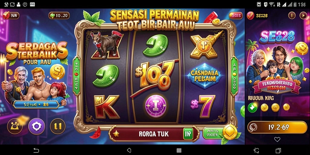 Tampilan menarik dari gameplay SE328 saat berputar di slot.