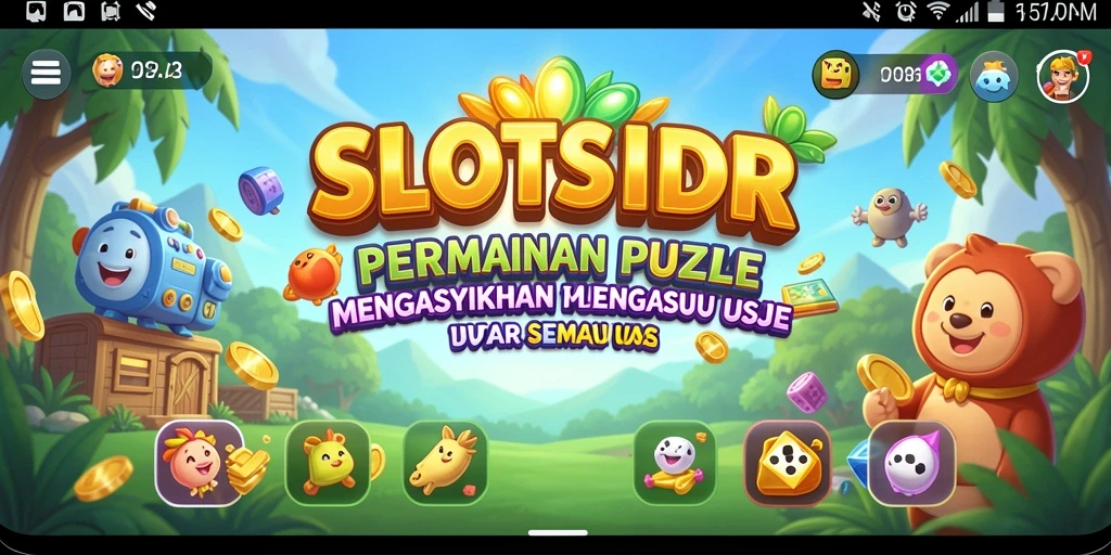 Tampilan gameplay menantang dari SLOTSIDR dengan berbagai level puzzle.