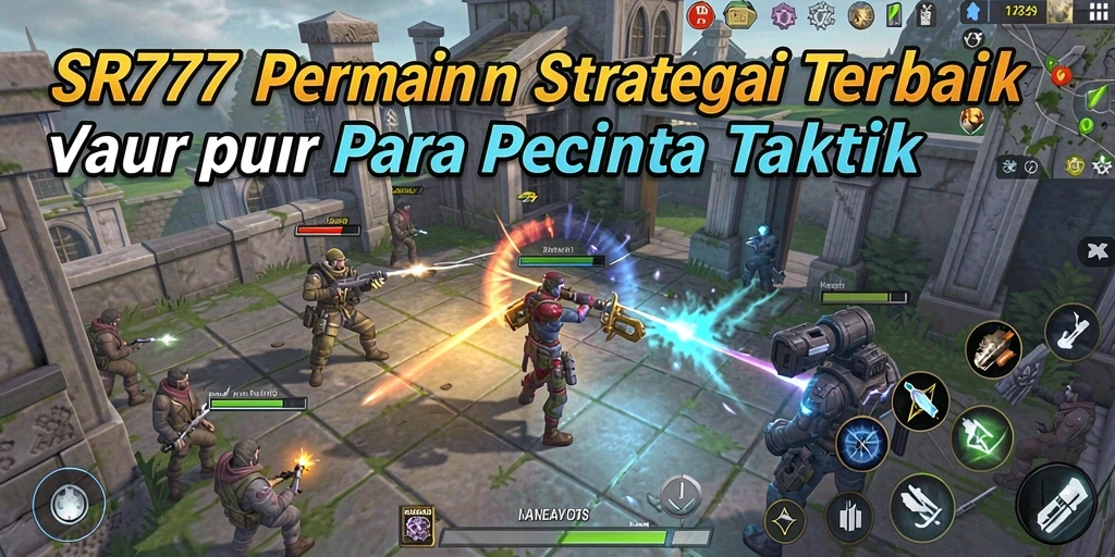 Gameplay <strong>SR777</strong> yang mendebarkan menampilkan aksi strategis dan pertempuran taktis.