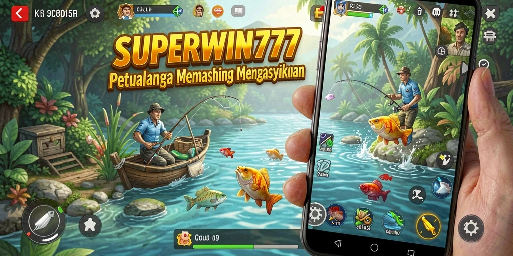 Tangkapan ikan besar dalam gameplay SUPERWIN777 yang seru.