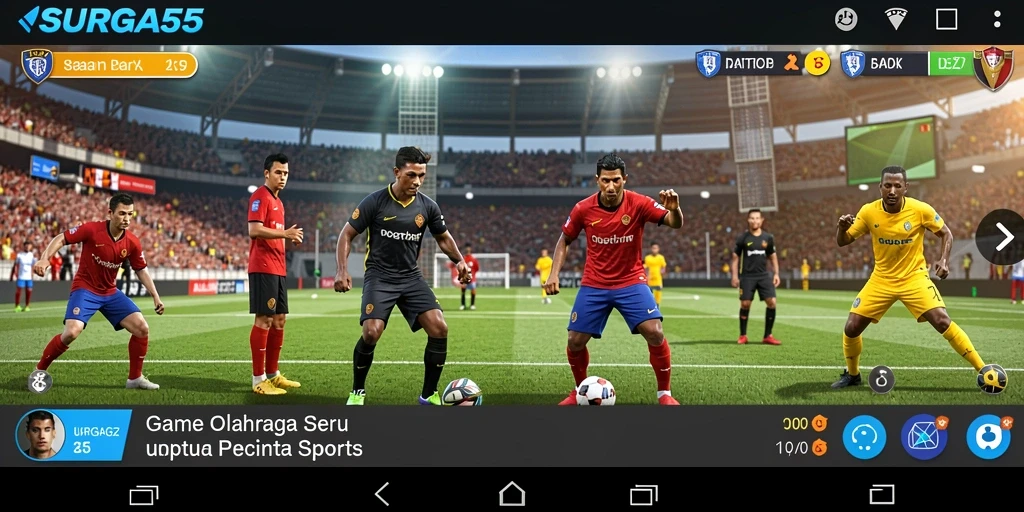 Gameplay seru SURGA55 menampilkan berbagai cabang olahraga.