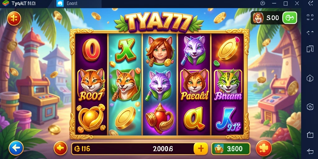 Screenshot utama TYA777 menampilkan gameplay seru permainan Slot.