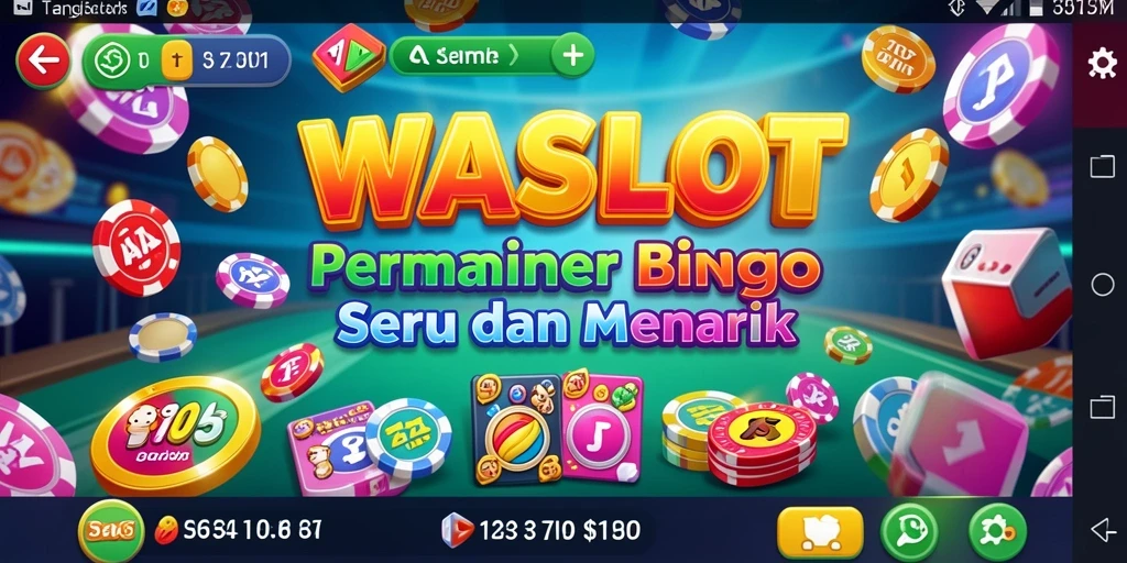 Screenshot menunjukkan keseruan gameplay Bingo WASLOT yang interaktif.