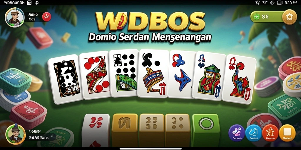 Gameplay seru WDBOS di tengah aksi permainan Domino.