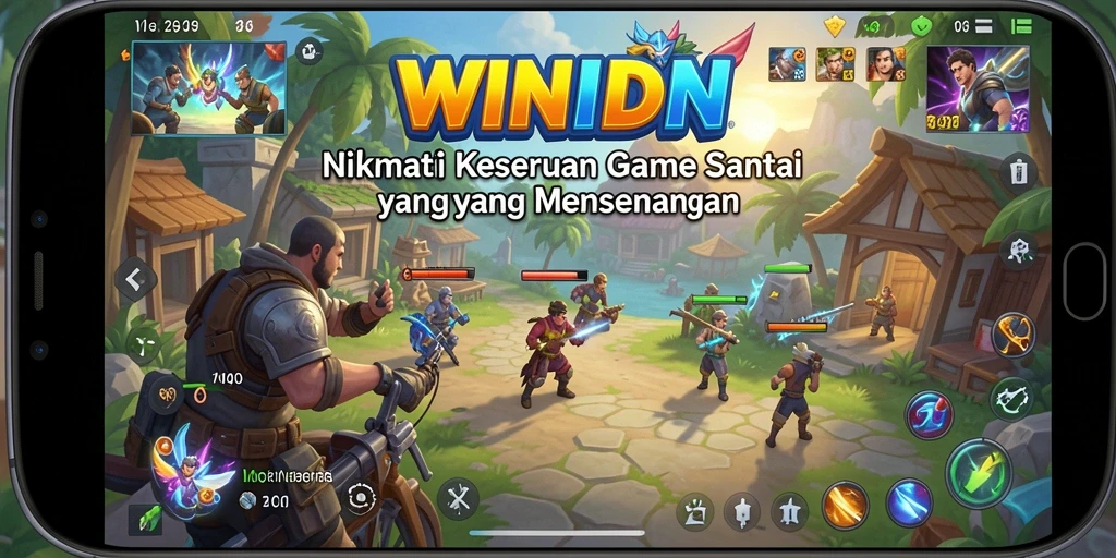 Screenshot gameplay WINIDN dengan aksi seru dan grafis menarik.